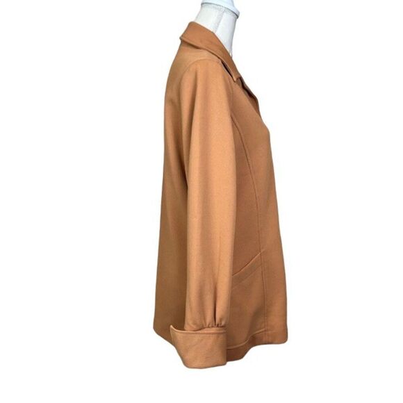 Graff Californiawear Vintage 70's Polyester Button Blazer Camel Great Cuffs! - Picture 3 of 9